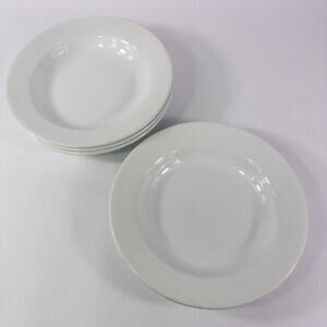 Lot of 4 Antique Pre 1890 J&G MEAKIN White Ironstone China Soup/Salad Bowl 9"